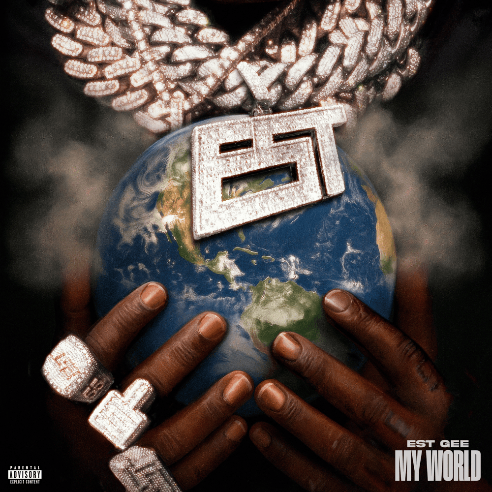 EST Gee My World album cover with gritty street-inspired design representing his return to raw storytelling