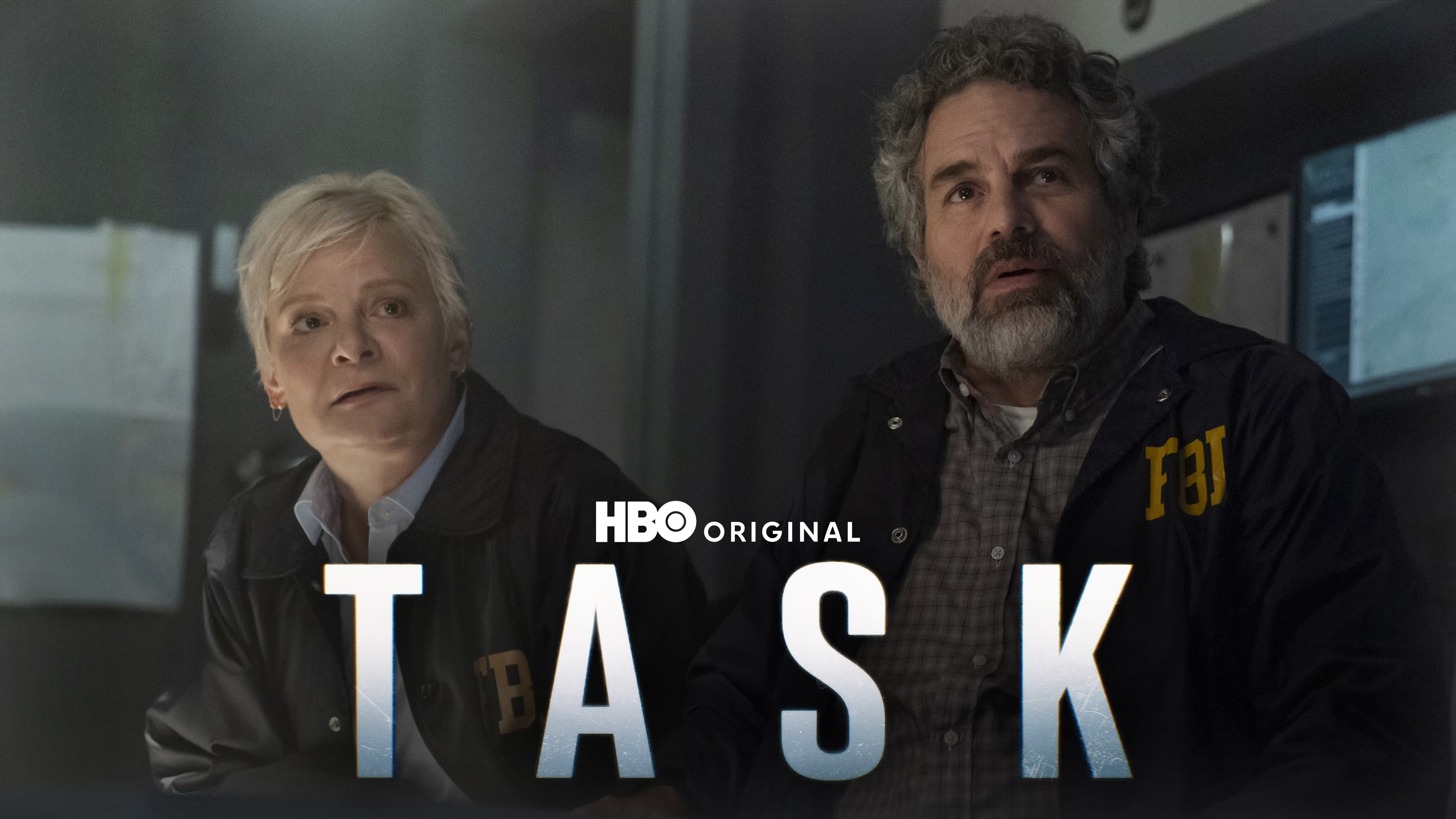 Mark Ruffalo as FBI agent Tom Brandes in Task on HBO Max, a 2025 crime thriller series set in suburban Philadelphia